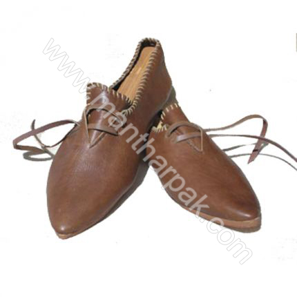 13th century Light Leather Shoes 
